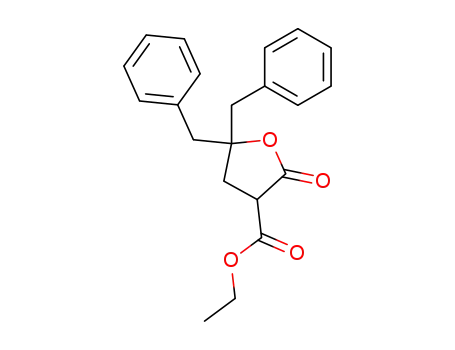 5,5-Dibenzyl-2-oxo-tetrahydro-furan-3-carboxylic acid ethyl ester