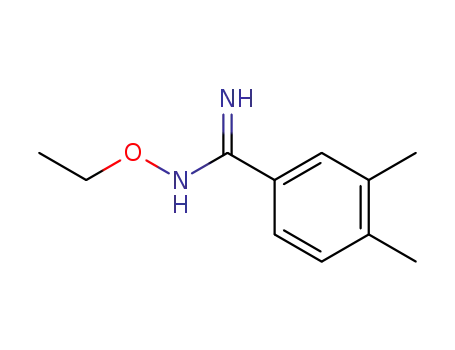 Molecular Structure of 118727-94-9 (<i>N</i>-ethoxy-3,4-dimethyl-benzamidine)
