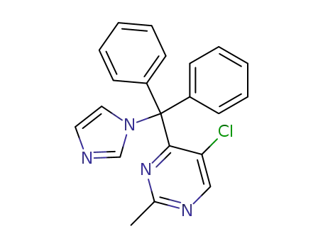 (5-chloro-2-methyl-4-pyrimidinyl)-diphenyl-(1-imidazolyl)methane