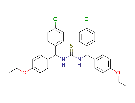 <i>N</i>,<i>N</i>'-bis-(4-ethoxy-4-chloro-benzhydryl)-thiourea