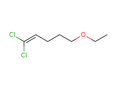 Molecular Structure of 88470-12-6 (1-Pentene, 1,1-dichloro-5-ethoxy-)