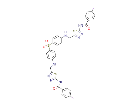 C<sub>32</sub>H<sub>24</sub>I<sub>2</sub>N<sub>8</sub>O<sub>4</sub>S<sub>3</sub>