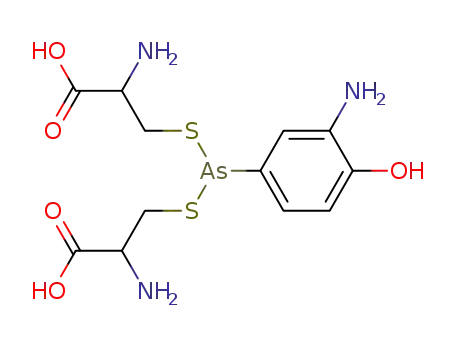 2-amino-3-[(2-amino-2-carboxy-ethyl)sulfanyl-(3-amino-4-hydroxy-phenyl)arsanyl]sulfanyl-propanoic acid