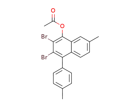 7-methyl-4-(4-methylphenyl)-2,3-dibromo-1-acetoxynaphthalene