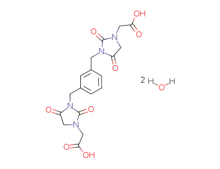 1,3-Bis<(1-carboxymethyl-3-hydantoinyl)methyl>benzene dihydrate