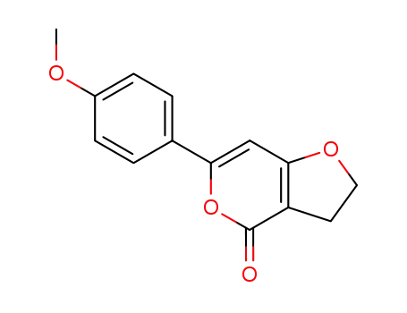 2,3-Dihydro-6-(4-methoxyphenyl)-4H-furo<3,2-c>pyran-4-on