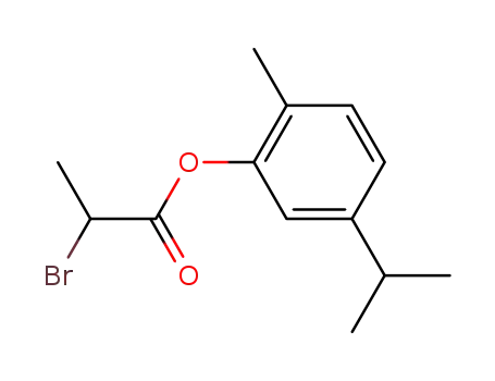 2-bromo-propionic acid-(5-isopropyl-2-methyl-phenyl ester)