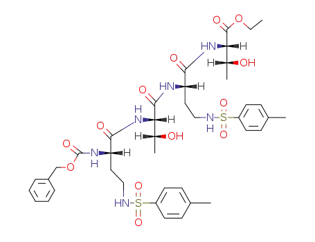 (<i>S</i>)-2-benzyloxycarbonylamino-4-(toluene-4-sulfonylamino)-butyryl=>-L<sub>S</sub>-threonyl=>(<i>S</i>)-2-amino-4-(toluene-4-sulfonylamino)-butyryl=>L<sub>S</sub>-threonine ethyl ester