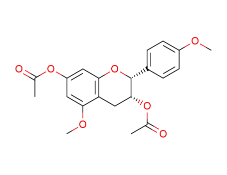 Acetic acid (2R,3R)-7-acetoxy-5-methoxy-2-(4-methoxy-phenyl)-chroman-3-yl ester