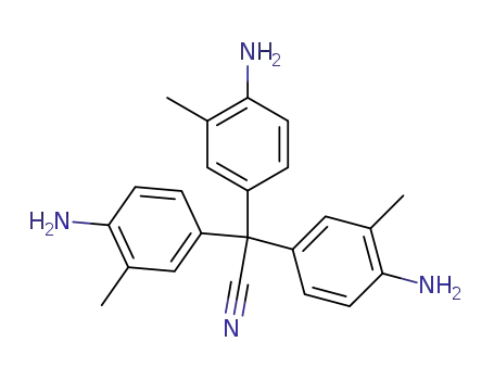 Molecular Structure of 13818-07-0 (Benzeneacetonitrile,4-amino-R,R-bis(4-amino- 3-methylphenyl)-3-methyl- )