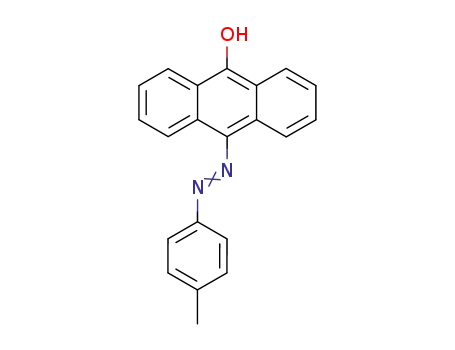 Molecular Structure of 94542-53-7 (10-<i>p</i>-Tolylazo-[9]anthrol)