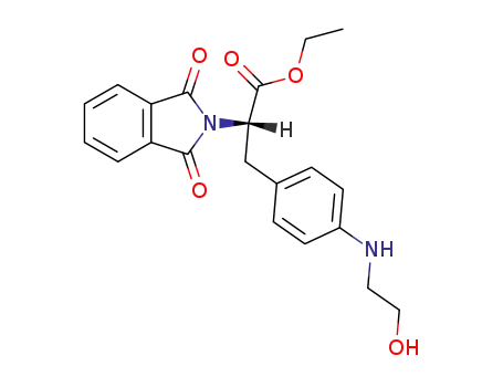 4-(2-hydroxy-ethylamino)-<i>N</i>,<i>N</i>-phthaloyl-L-phenylalanin-ethyl ester