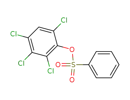 Molecular Structure of 100125-37-9 (benzenesulfonic acid-(2,3,4,6-tetrachloro-phenyl ester))