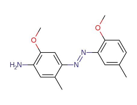 Molecular Structure of 61660-26-2 (Benzenamine, 2-methoxy-4-[(2-methoxy-5-methylphenyl)azo]-5-methyl-)