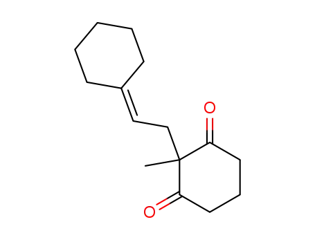 2-(2-cyclohexyliden-ethyl)-2-methyl-cyclohexane-1,3-dione