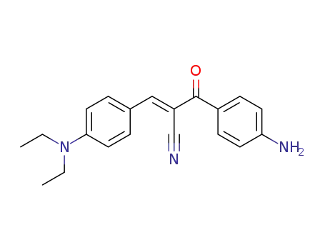2-(4-amino-benzoyl)-3-(4-diethylamino-phenyl)-acrylonitrile