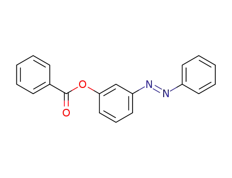 Molecular Structure of 116557-70-1 (benzoic acid-(3-phenylazo-phenyl ester))