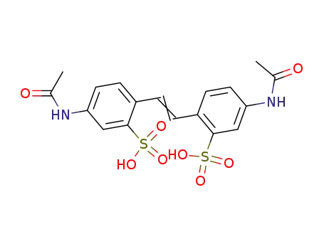 Molecular Structure of 5968-56-9 (4,4-Diacetamido stilbene-2,2-disulfonic acid)