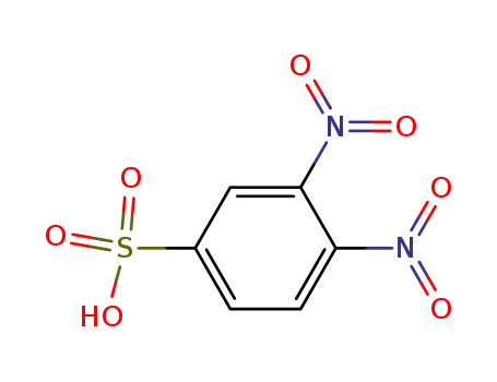 Molecular Structure of 101714-24-3 (Benzenesulfonic acid, 3,4-dinitro-)