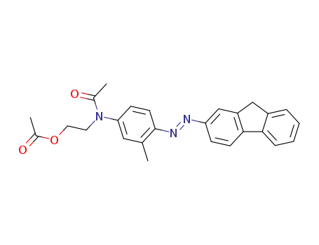 1-acetoxy-2-(<i>N</i>-acetyl-4-fluoren-2-ylazo-3-methyl-anilino)-ethane