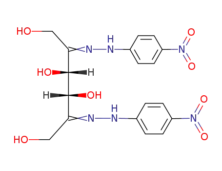 Molecular Structure of 98924-67-5 (D-<i>threo</i>-[2,5]hexodiulose-bis-(4-nitro-phenylhydrazone))