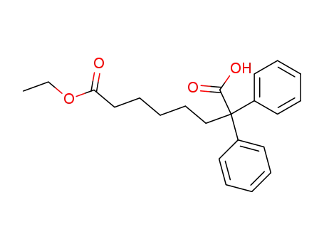 2,2-diphenyl-octanedioic acid-8-ethyl ester
