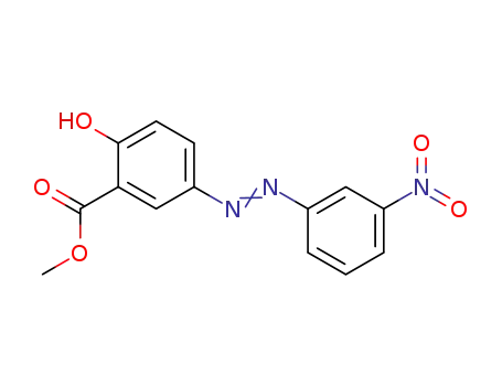 Molecular Structure of 21460-97-9 (2-hydroxy-5-(3-nitro-phenylazo)-benzoic acid methyl ester)