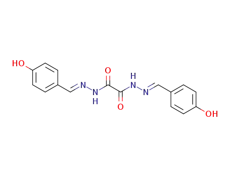 Molecular Structure of 6623-00-3 (Ethanedioic acid,1,2-bis[2-[(4-hydroxyphenyl)methylene]hydrazide])