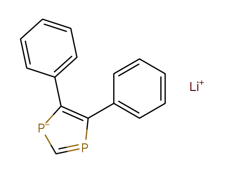 Molecular Structure of 126134-67-6 (1H-1,3-Diphosphole, 4,5-diphenyl-, lithium salt)