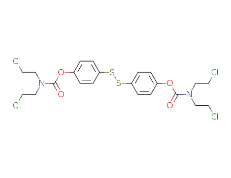 Molecular Structure of 6548-20-5 (4,4'-Bis<N,N-bis(2-chlorethyl)carbamoyloxy>-diphenyl-disulfid)