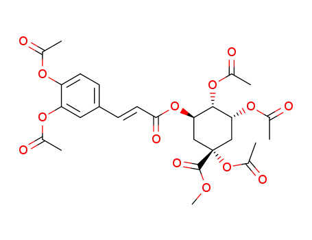 (1S,3R,4R,5R)-1,3,4-Triacetoxy-5-[(E)-3-(3,4-diacetoxy-phenyl)-acryloyloxy]-cyclohexanecarboxylic acid methyl ester