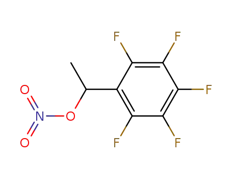 Molecular Structure of 24207-75-8 (Pentafluor-α-methylbenzylnitrat)