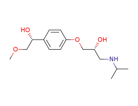 Molecular Structure of 110458-52-1 ((1'R,2R)-3-<4-(1-hydroxy-2-methyloxyethyl)phenoxy>-1-(isopropylamino)-2-propanol)