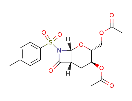 Acetic acid (1R,3R,4S,6S)-3-acetoxymethyl-7-oxo-8-(toluene-4-sulfonyl)-2-oxa-8-aza-bicyclo[4.2.0]oct-4-yl ester
