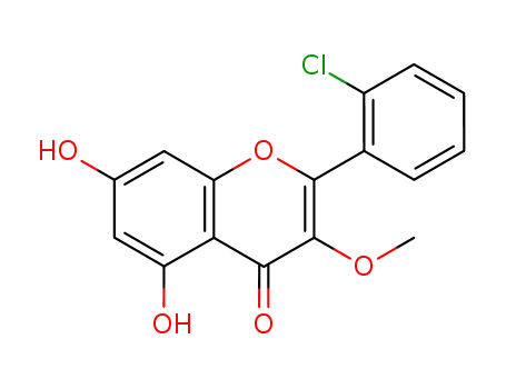 4H-1-Benzopyran-4-one, 2-(2-chlorophenyl)-5,7-dihydroxy-3-methoxy-