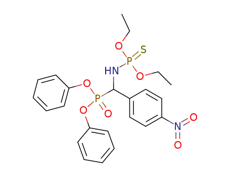 Molecular Structure of 110814-44-3 ([(Diethoxy-thiophosphorylamino)-(4-nitro-phenyl)-methyl]-phosphonic acid diphenyl ester)