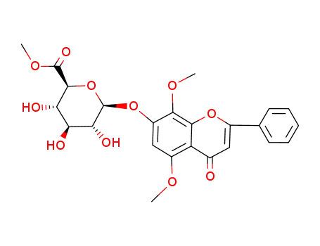 5-O-methylwogonin 7-O-β-D-glucuronopyranoside methyl ester