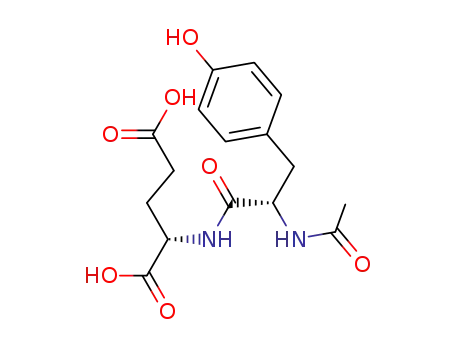 Molecular Structure of 28809-20-3 (L-Glutamic acid, N-(N-acetyl-L-tyrosyl)-)