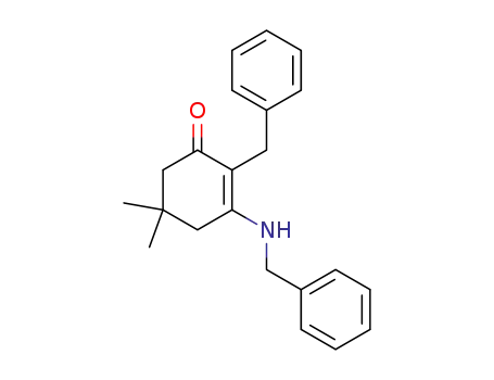 2-Cyclohexen-1-one,
5,5-dimethyl-2-(phenylmethyl)-3-[(phenylmethyl)amino]-