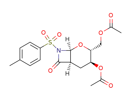 Acetic acid (1S,3R,4S,6R)-3-acetoxymethyl-7-oxo-8-(toluene-4-sulfonyl)-2-oxa-8-aza-bicyclo[4.2.0]oct-4-yl ester