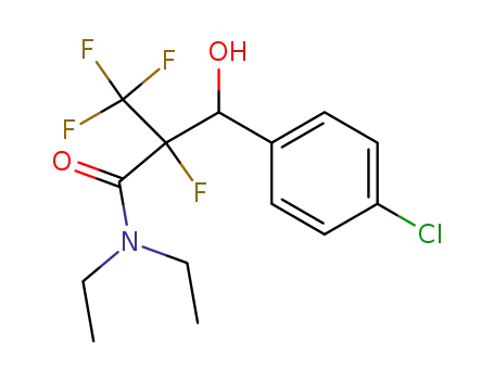 2-[(4-Chloro-phenyl)-hydroxy-methyl]-N,N-diethyl-2,3,3,3-tetrafluoro-propionamide
