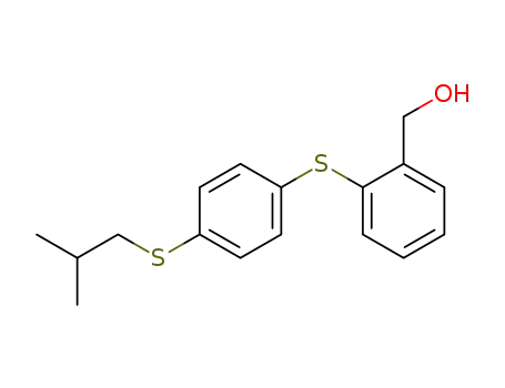 Benzenemethanol, 2-[[4-[(2-methylpropyl)thio]phenyl]thio]-