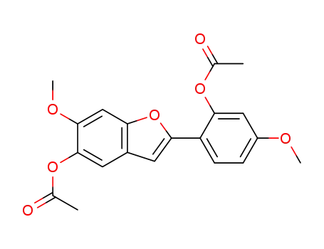 5-Benzofuranol, 2-[2-(acetyloxy)-4-methoxyphenyl]-6-methoxy-, acetate