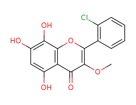 4H-1-Benzopyran-4-one, 2-(2-chlorophenyl)-5,7,8-trihydroxy-3-methoxy-