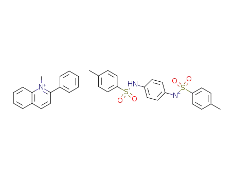 C<sub>20</sub>H<sub>19</sub>N<sub>2</sub>O<sub>4</sub>S<sub>2</sub><sup>(1-)</sup>*C<sub>16</sub>H<sub>14</sub>N<sup>(1+)</sup>