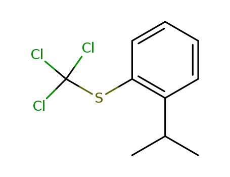Molecular Structure of 94782-84-0 (Trichlormethyl-(2-isopropyl-phenyl)-sulfid)
