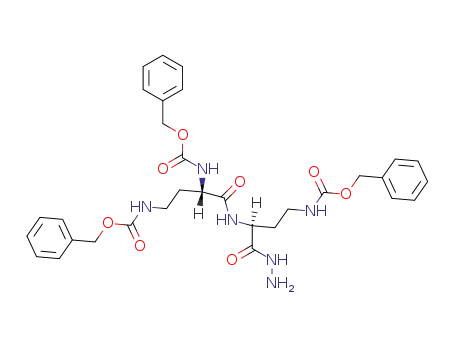 Molecular Structure of 55478-26-7 (N<sup>α</sup>,N<sup>γ</sup>-Di-Z-L-α,γ-Dab-N<sup>γ</sup>-Z-L-α,γ-Dab-NHNH2)