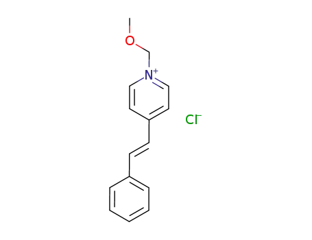 1-Methoxymethyl-4-(2-phenylethenyl)pyridinium-chlorid