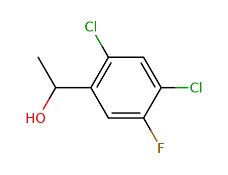 Molecular Structure of 704-09-6 (Methyl-<2,4-dichlor-5-fluor-phenyl>-carbinol)