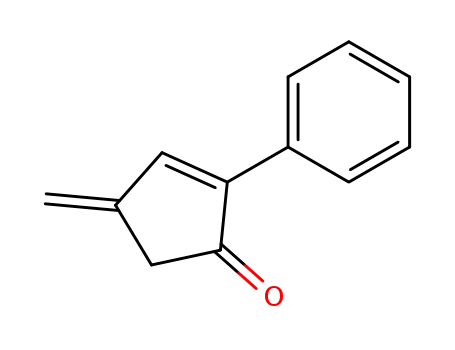 Molecular Structure of 105122-38-1 (2-Cyclopenten-1-one, 4-methylene-2-phenyl-)